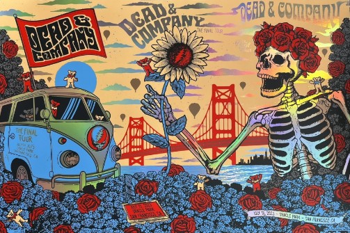 Dead and Company - Oracle Park SF CA July 14 2023 - 3 Day FOIL 2 – Live Concert Poster Wall Art Print - 131424 - Image 2