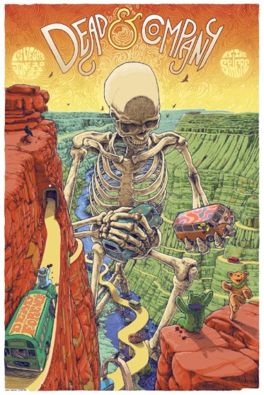 Dead and Company - Sphere Las Vegas NV June 20 2024 – Live Concert Poster Wall Art Print - 131431 - Image 2