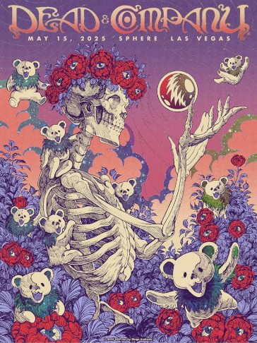 Dead and Company - Sphere Las Vegas NV May 15 2025 – Live Concert Poster Wall Art Print - 131122 - Image 2