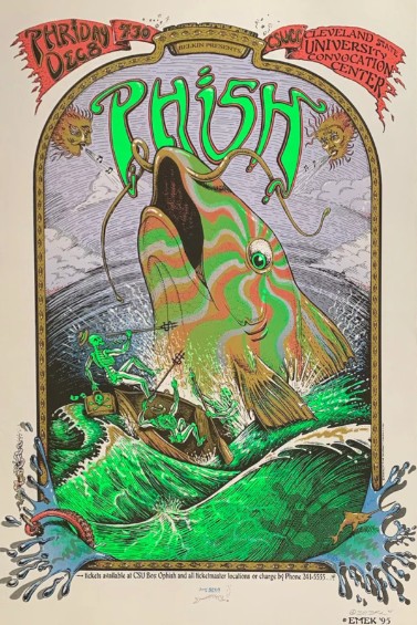 Phish - Cleveland University Cleveland OH December 8 1995 – Live Concert Poster Wall Art Print - 172079 - Image 2