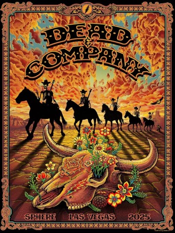 Dead and Company - 2025 Sphere Las Vegas NV - Live Concert Poster Wall Art Print - 131155 - Image 2