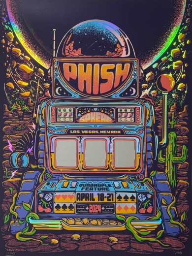 Phish - Sphere Las Vegas NV April 18 2024 - Live Concert Poster Wall Art Print - 172106 - Image 2