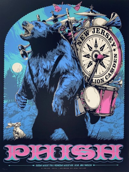 Phish - BB&T Pavilion Camden NJ August 7 2018 - Live Concert Poster Wall Art Print - 172118 - Image 2
