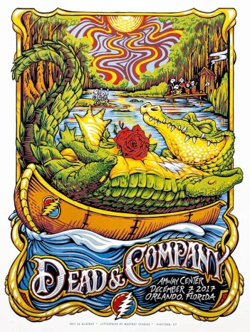 Dead and Company - Amway Center Orlando FL December 7 2017 - Live Concert Poster Wall Art Print - 131168 - Image 2