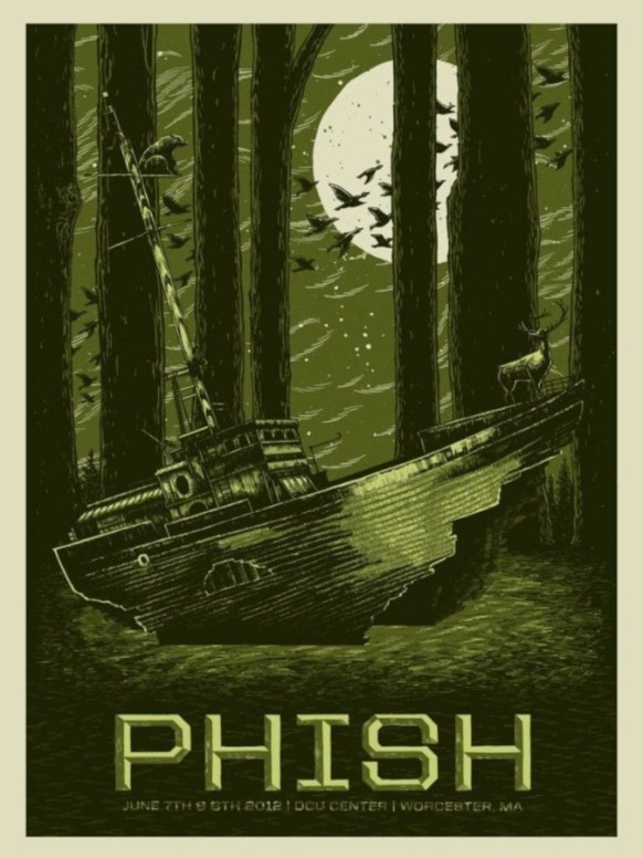 Phish - DCU Center Worchester MA June 7 2012 - Live Concert Poster Wall Art Print - 172138 - Image 2