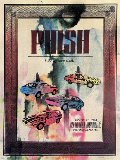 Phish - Oak Mountain Amphitheater Pelham AL August 2 2014 - Live Concert Poster Wall Art Print - 172148 - Image 2