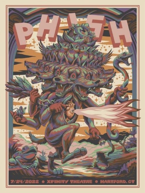 Phish - Xfinity Theater Hartford CT July 24 2022 - Live Concert Poster Wall Art Print - 172151 - Image 2
