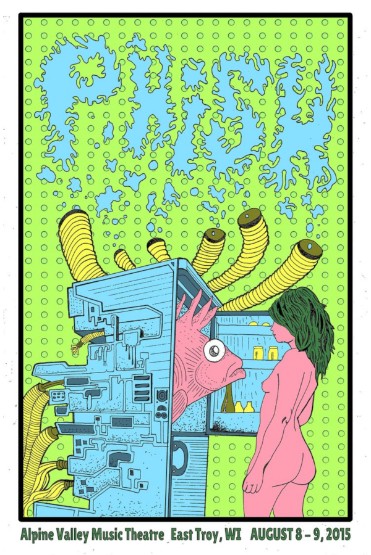 Phish - Alpine Valley Music Theater East Troy WI August 8 2015 – Live Concert Poster Wall Art Print - 172152 - Image 2