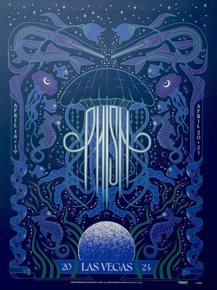 Phish - Sphere Las Vegas NV April 18 2024 - Live Concert Poster Wall Art Print - 172174 - Image 2