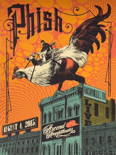 Phish - Ascend Amphitheater Nashville TN August 4 2015 - Live Concert Poster Wall Art Print - 172181 - Image 2