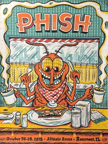 Phish - Allstate Arena Rosemont IL October 26 2018 - Live Concert Poster Wall Art Print - 172196 - Image 2