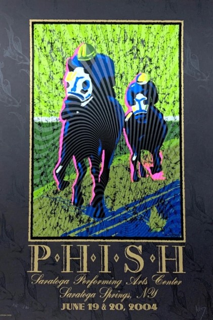 Phish - Saratoga Performing Arts Center Saratoga Springs NY June 19 2004 – Live Concert Poster Wall Art Print - 172203 - Image 2
