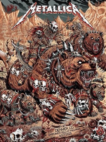 Metallica - Empower Field Mile High Denver CO June 27 2025 - Live Concert Poster Wall Art Print - 158041 - Image 2