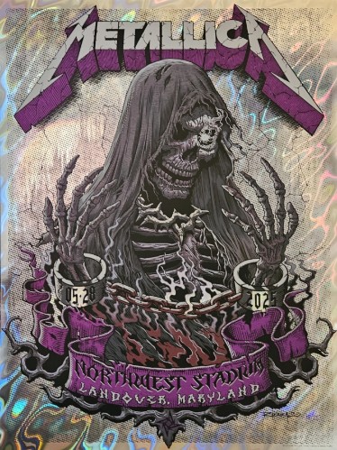 Metallica - Northwest Stadium Landover MD May 28 2005 FOIL - Live Concert Poster Wall Art Print - 158079 - Image 2