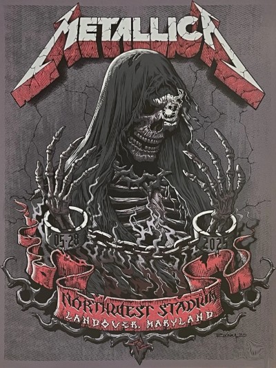 Metallica - Northwest Stadium Landover MD May 28 2025 - Live Concert Poster Wall Art Print - 158083 - Image 2