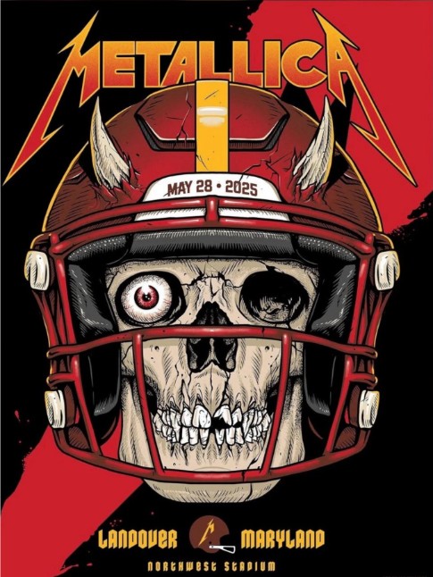 Metallica - Northwest Stadium Landover MD May 28 2025 - Live Concert Poster Wall Art Print - 158120 - Image 2