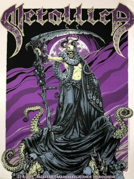 Metallica - Palaszelt Mannheim Germany August 25 2019 - Live Concert Poster Wall Art Print - 158141 - Image 2