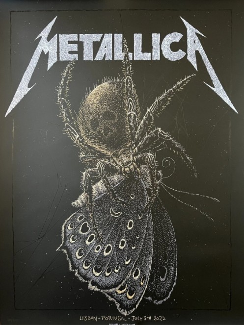 Metallica - Lisbon Portugal July 3 2022 - Live Concert Poster Wall Art Print - 158180 - Image 2