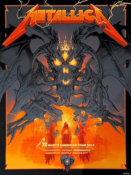 Metallica - North American Tour 2024 Minneapolis - Live Concert Poster Wall Art Print - 158181 - Image 2