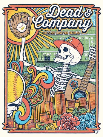 Dead and Company - Fenway Park Boston MA June 25 2023 - Live Concert Poster Wall Art Print - 131196 - Image 2