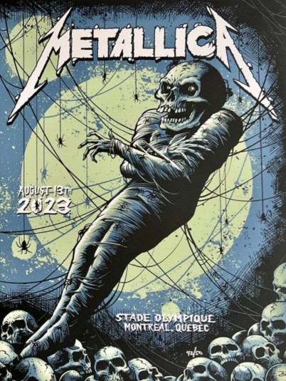 Metallica - Stade Olympique Montreal Quebec August 13 2023 - Live Concert Poster Wall Art Print - 158229 - Image 2