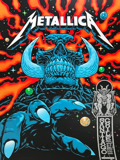 Metallica - Santiago Chile April 27 2022 - Live Concert Poster Wall Art Print - 158233 - Image 2