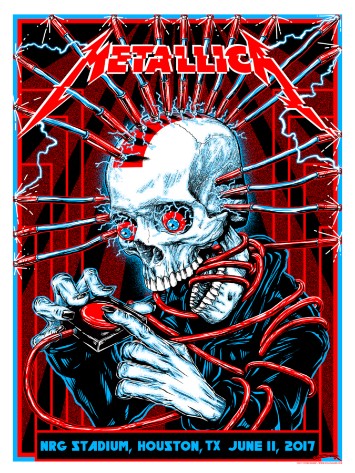 Metallica - NRG Stadium Houston TX June 11 2017 - Live Concert Poster Wall Art Print - 158251 - Image 2