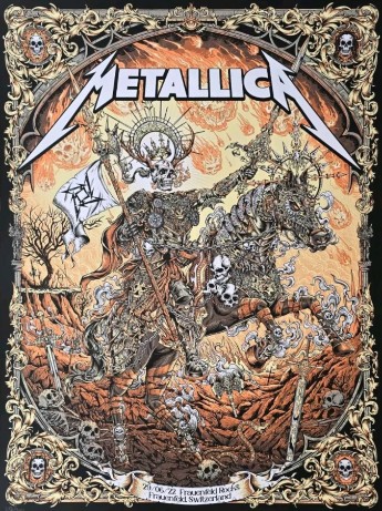 Metallica - Fraunfeld Switzerland June 29 2022 - 158286 - Live Concert Poster Wall Art Print - 158286 - Image 2