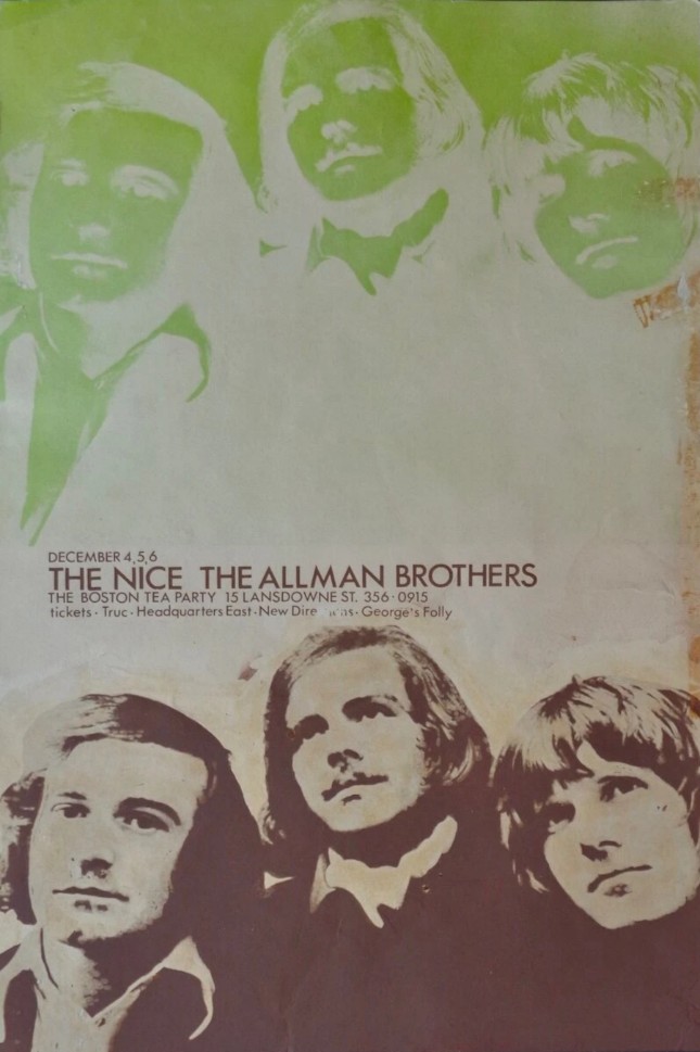 Allman Brothers - Boston Tea Party Boston MA December 4 1969 – Live Concert Poster Wall Art Print - 106003 - Image 2