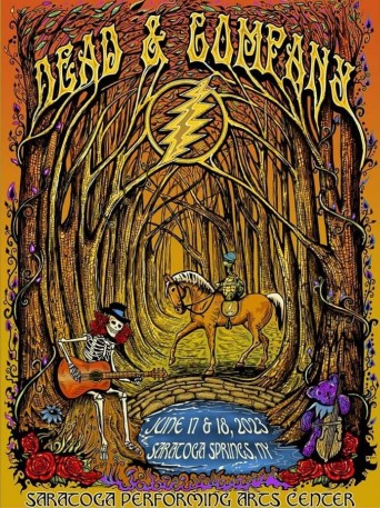 Dead and Company - Saratoga Performing Arts Center Saratoga NY June 17 2023 - Live Concert Poster Wall Art Print - 131211 - Image 2