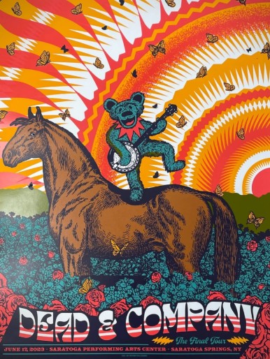 Dead and Company - Saratoga Performing Arts Center Saratoga NY June 17 2023 - Live Concert Poster Wall Art Print - 131216 - Image 2