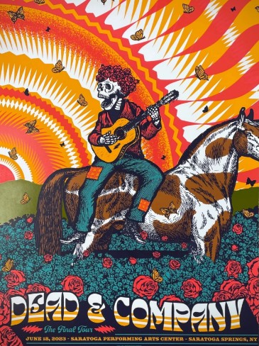 Dead and Company - Saratoga Performing Arts Center Saratoga NY June 18 2023 - Live Concert Poster Wall Art Print - 131217 - Image 2