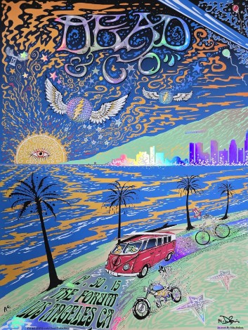 Dead and Company - The Forum Los Angeles CA December 30 2015 FOIL – Live Concert Poster Wall Art Print - 131275 - Image 2