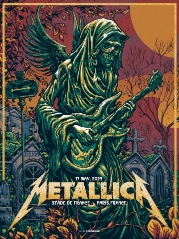 Metallica - Stade de France Paris France May 17 2023 - Live Concert Poster Wall Art Print - 158105 - Image 2