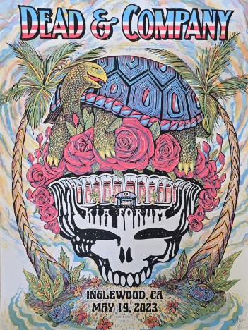 Dead and Company - Kia Forum Inglewood CA May 19 2023 – Live Concert Poster Wall Art Print – 131315 - Image 2