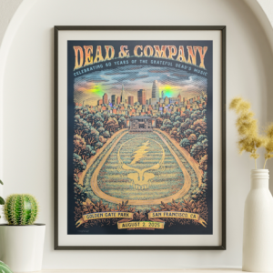 Dead and Company - Golden Gate Park August 2 2025 Day 2 NOT FOIL - Live Concert Poster Wall Art Print - 131139