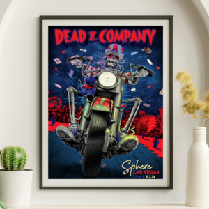 Dead and Company - Sphere Las Vegas NV August 2 2024 - Live Concert Poster Wall Art Print - 131240