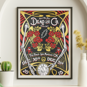 Dead and Company - The Forum Los Angeles CA December 30 2015 - Live Concert Poster Wall Art Print - 131242