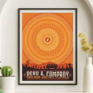 Dead and Company -  Ak-Chin Pavilion Phoenix AZ May 28 2017 - Live Concert Poster Wall Art Print - 131244