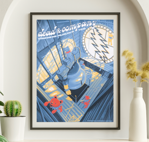 Dead and Company - Citizens Bank Park Philadelphia PA July 10 2022 - Live Concert Poster Wall Art Print - 131259