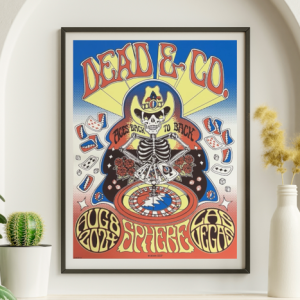 Dead and Company - Sphere Las Vegas NV August 8 2024 - Live Concert Poster Wall Art Print - 131262
