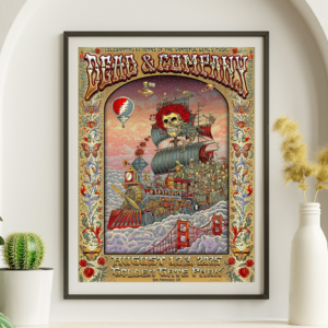 Dead and Company - Golden Gate Park August 1-3 2025 VIP - Live Concert Poster Wall Art Print - 131142