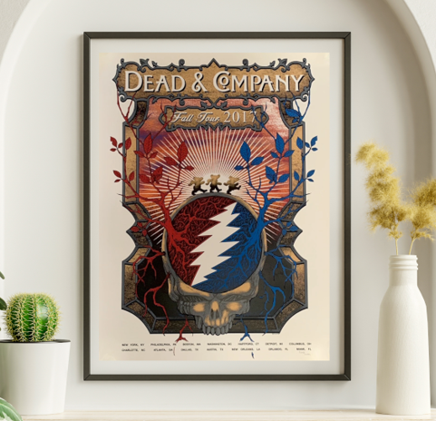 Dead and Company – Fall Tour 2017 – Live Concert Poster Wall Art Print – 131268