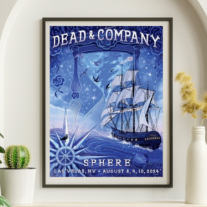 Dead and Company - Sphere Las Vegas NV August 9 2024 – Live Concert Poster Wall Art Print – 131273