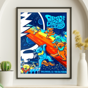 Dead and Company - Kia Forum Inglewood CA May 20 2023 – Live Concert Poster Wall Art Print – 131277