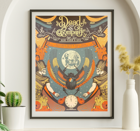 Dead and Company - Kia Forum Los Angeles CA December 30 2015 – Live Concert Poster Wall Art Print – 131295