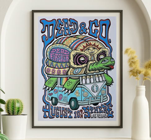 Dead and Company - Sphere Las Vegas NV August 10 2024 – Live Concert Poster Wall Art Print – 131300