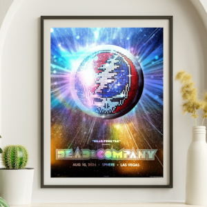 Dead and Company - Sphere Las Vegas NV August 10 2024 FOIL – Live Concert Poster Wall Art Print – 131303
