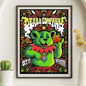 Dead and Company - Cellaris Amphitheater Lakewood Atlanta GA October 12 2021 – Live Concert Poster Wall Art Print – 131307