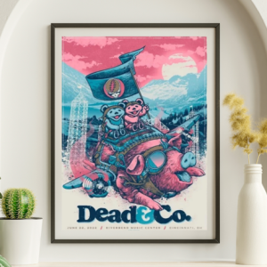 Dead and Company - Riverbend Music Center Cincinnati OH June 22 2022 – Live Concert Poster Wall Art Print – 131310